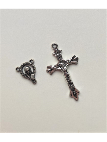 Cruz y Virgen para rosario...